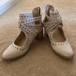 Joyfolie-Dylan Leather Boot in Beige Python